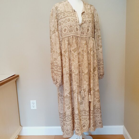 R. Vivimos Slit Neck Tassel Dress - Picture 4 of 15